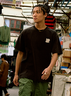 UNDEFEATED五条杠官方夏季时尚休闲重磅水洗ICON短袖T恤