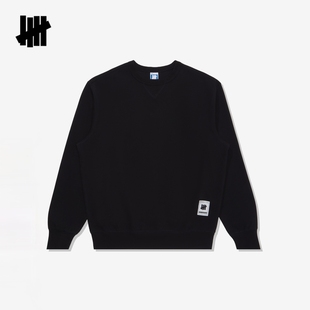 UNDEFEATED五条杠官方秋季新品潮流美式运动街头华夫格圆领卫衣