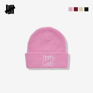 UNDEFEATED五条杠官方冬季新品刺绣ICON针织帽