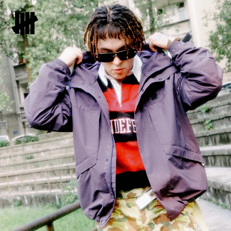 五条杠橄榄球设计元素长袖polo衫