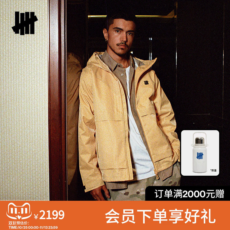 UNDEFEATED五条杠经典户外主题3L压胶夹克美式潮流外套26秋冬新品