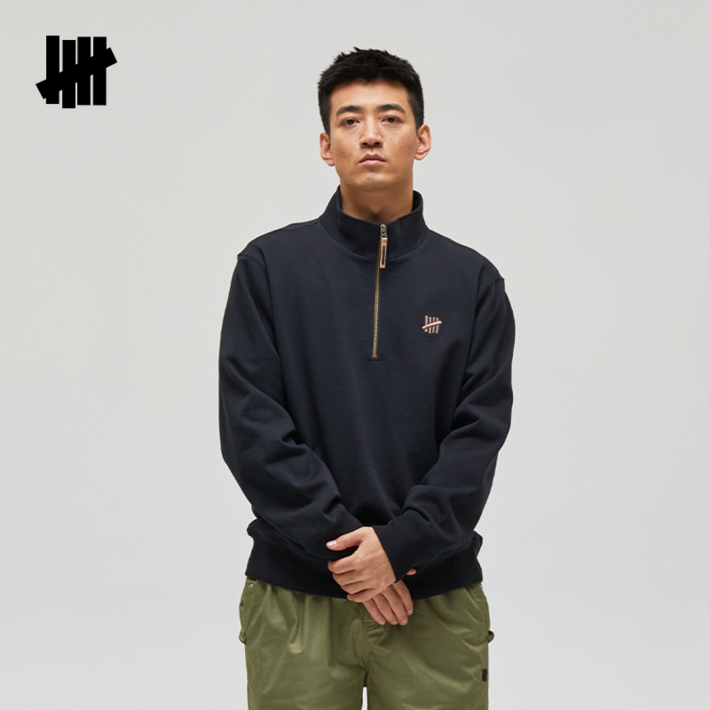 UNDEFEATED半拉链卫衣