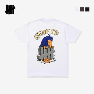 UNDEFEATED五条杠官方夏季创意鹰图案休闲宽松圆领短袖T恤