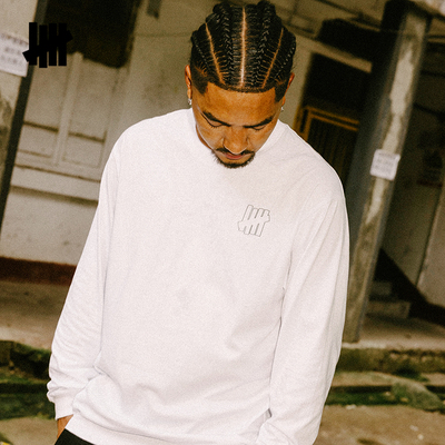 五条杠镂空长袖T恤男女同款