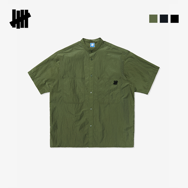 UNDEFEATED亨利领短袖衬衫