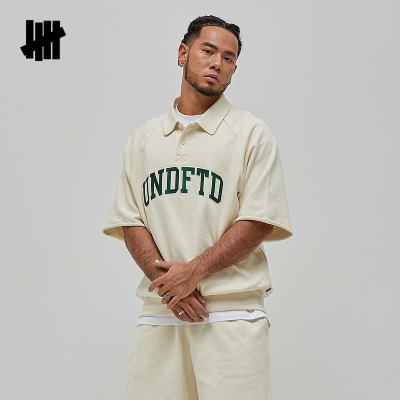 五条杠POLO领套头运动衫短袖