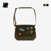 HUNTER UNDEFEATED五条杠官方秋季 新品 贴布徽章邮差包