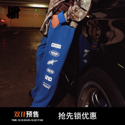 UNDEFEATED五条杠赛车针织卫裤