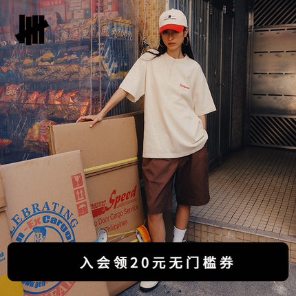 UNDEFEATED五条杠官方夏季新品美式亨利领情侣同款休闲短袖T恤