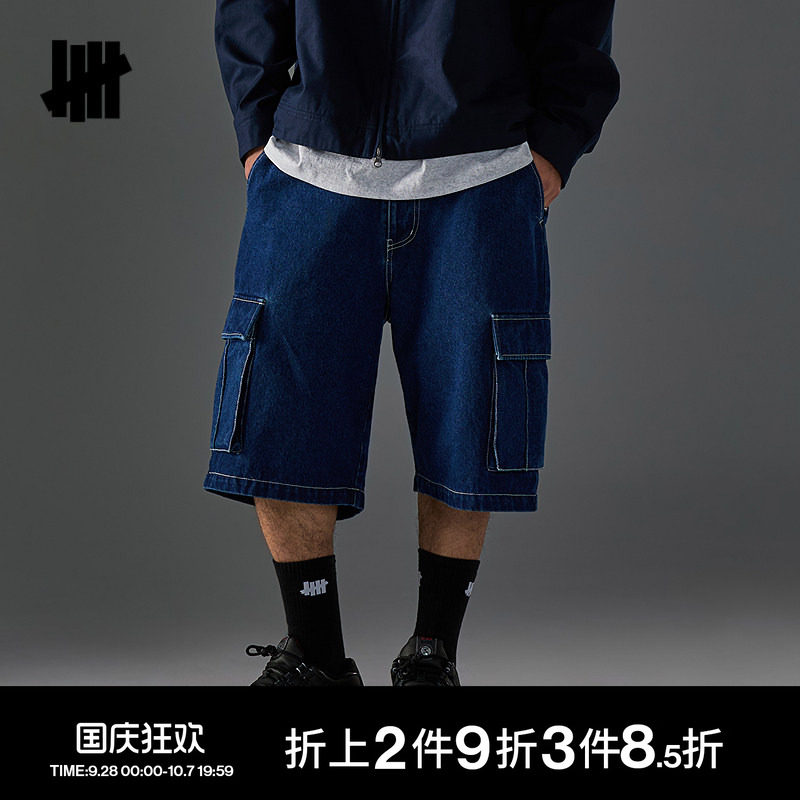 UNDEFEATED五条杠官方春季新品复古多口袋工装短裤图片