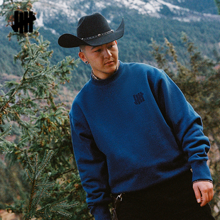 UNDEFEATEDRIDING 马年胶囊系列成衣染色圆领卫衣 WILD