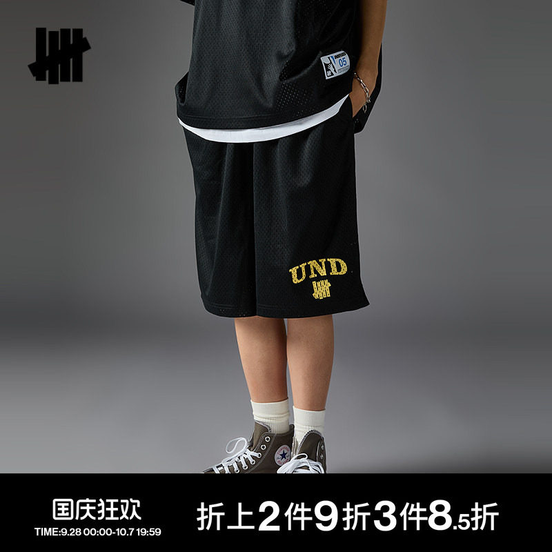 UNDEFEATED五条杠网眼运动短裤图片