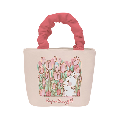 兔兔超人联名郁金香花海手提包