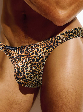 ADANNU一件代发源头工厂男士三角裤青年青年性感豹纹内裤男AD744