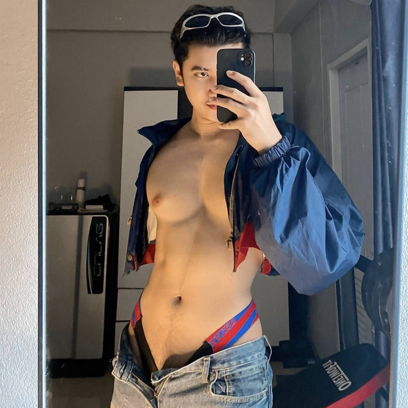 orlvs男士丁字裤夹臀无腰双丁超低腰性感提臀免脱后空同志骚气t