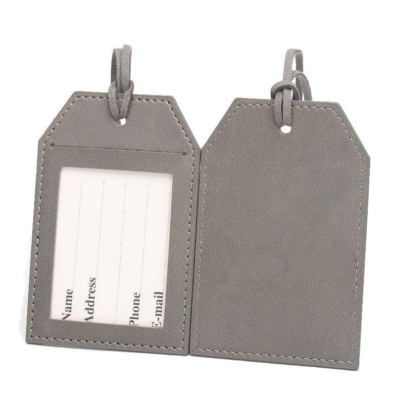 新款糖果色行李牌个性旅行防丢识别卡套超迁绑绳创意行李箱吊牌夹