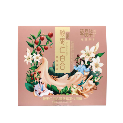 草晶华酸枣仁百合破壁草本代用茶冲【效期27年1月】
