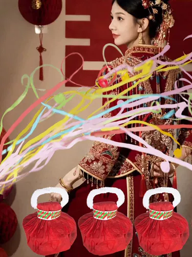 Рука -Проводя паутину шелковую гранату свадьбу свадьба свадьба свадебная вечеринка по случаю дня рождения Длинная плавающая атмосфера опора