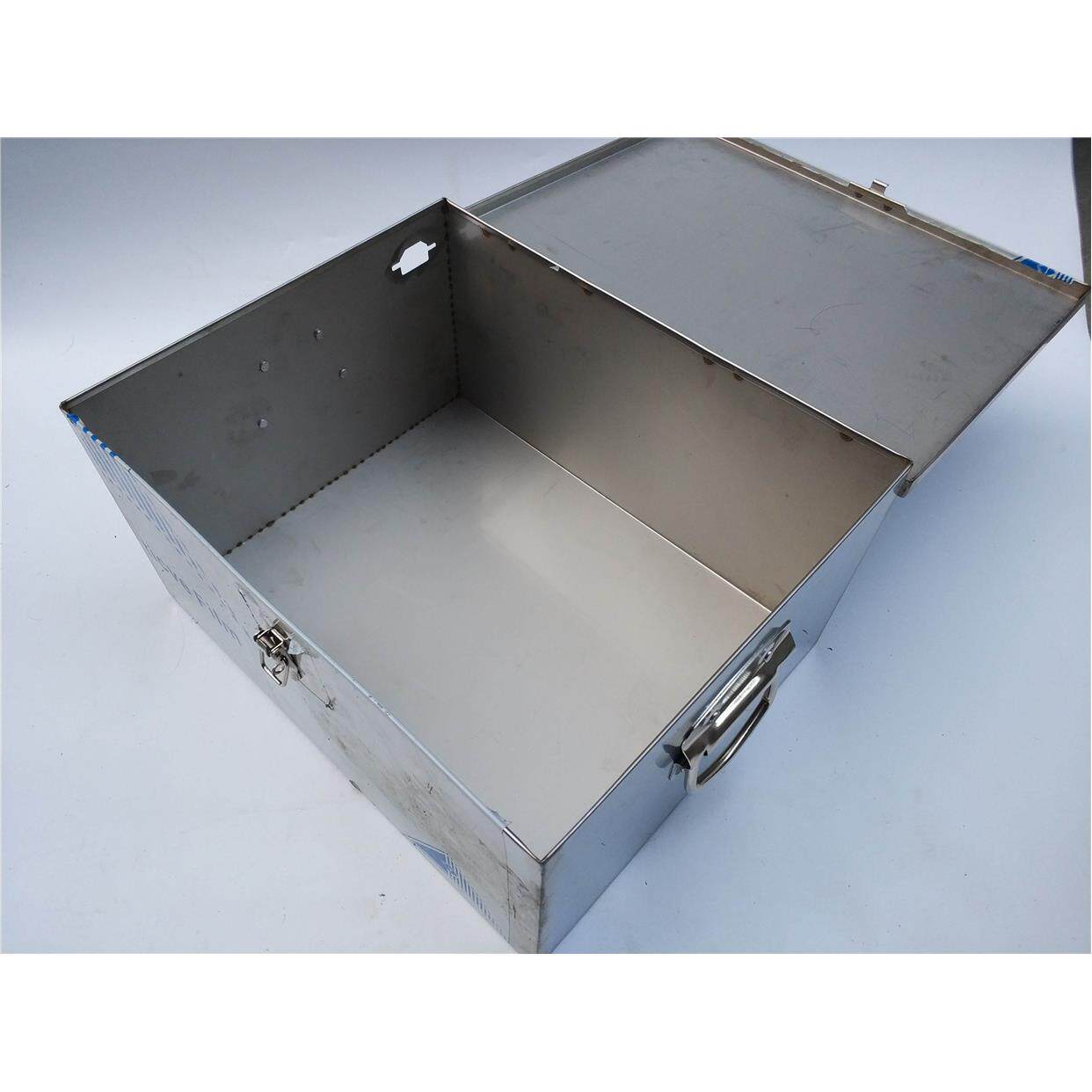 不锈钢铅酸电池箱电动车电池盒备用电瓶箱带提手电池箱48v60v72v