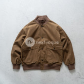 NextVogue NANAMICA Crew Jacket黑标P棉立领复古短款 夹克棉衣