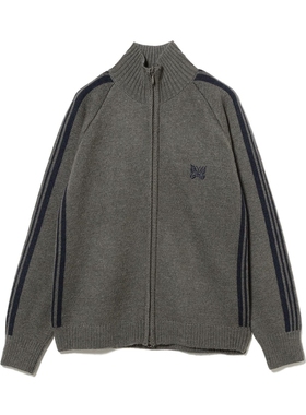 【NextVogue】BEAMS别注 NEEDLES Mohair Track Jacket马海毛开衫