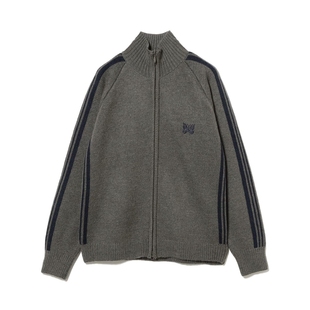 【NextVogue】BEAMS别注 NEEDLES Mohair Track Jacket马海毛开衫