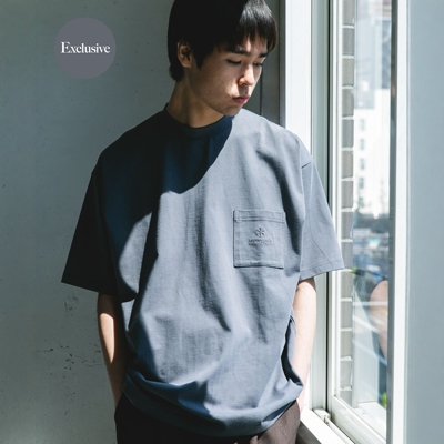 【NextVogue】Snow Peak UR 别注Pocket Logo纯棉宽松口袋短袖T恤