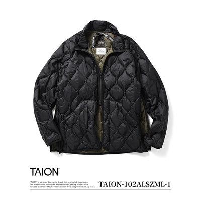 【NextVogue】Taion military high neck down军事绗缝羽绒内胆