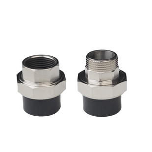 PE内丝外丝牙铜活接 PE变PPR转换活接头水管材热熔配件20 25 32