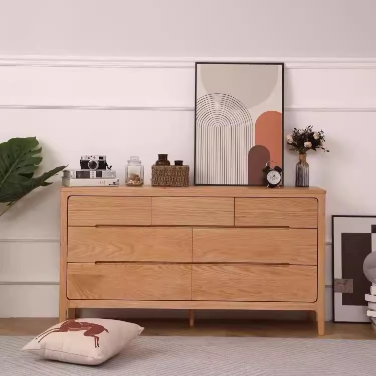 实木五斗柜家用卧室靠墙小收纳柜