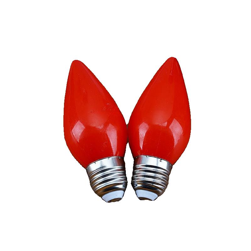 财神灯E27长明灯佛前灯泡蜡烛灯E12尖泡LED家用1W节能灯E14灯笼灯