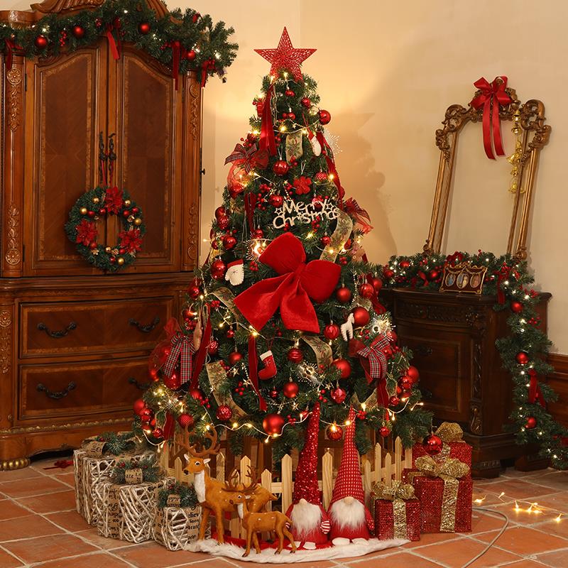 新款家用加密耶诞树套餐2024耶诞装饰大型高级感客厅大堂酒店摆件