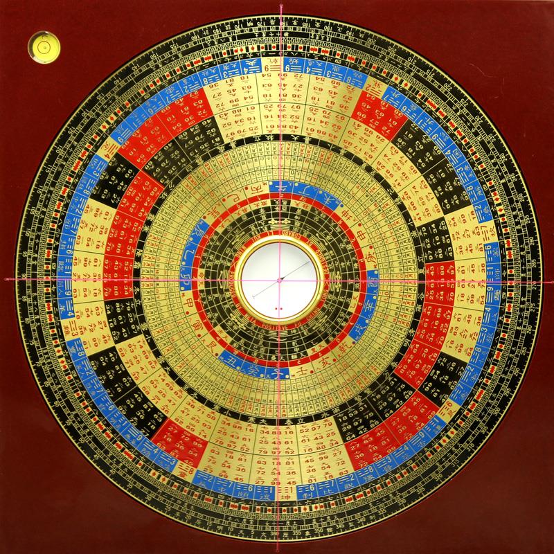 正宗李氏三元罗盘9寸玄空飞星八九运罗庚高精度纯铜罗经仪指南针