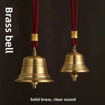 铜铃铛挂件加厚铜钟响声大吊坠风铃入户门家居挂件阳台玄关装饰品