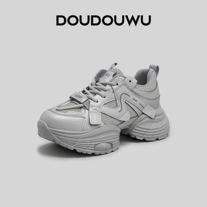 豆豆屋厚底老爹鞋女增高女单鞋