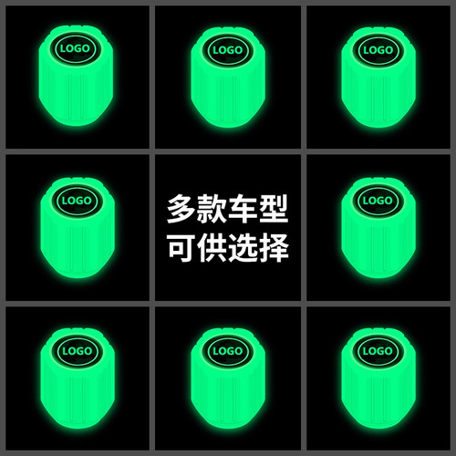 夜光气门芯通用电动车气门嘴芯气门嘴汽车轮胎气嘴帽发光电动车