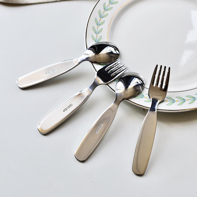 304不锈钢叉子勺子食品级小号