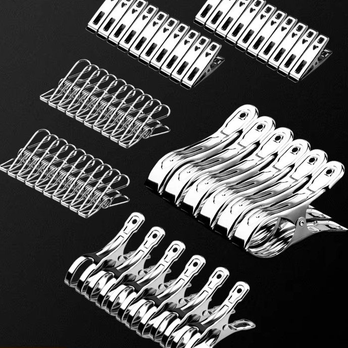 大号不锈钢夹子家用晾衣夹晾被子小夹子强力防风夹晒衣服夹子衣架,收纳整理,多夹子晾衣架,淘宝优惠券,粉丝福利购,淘宝优惠卷