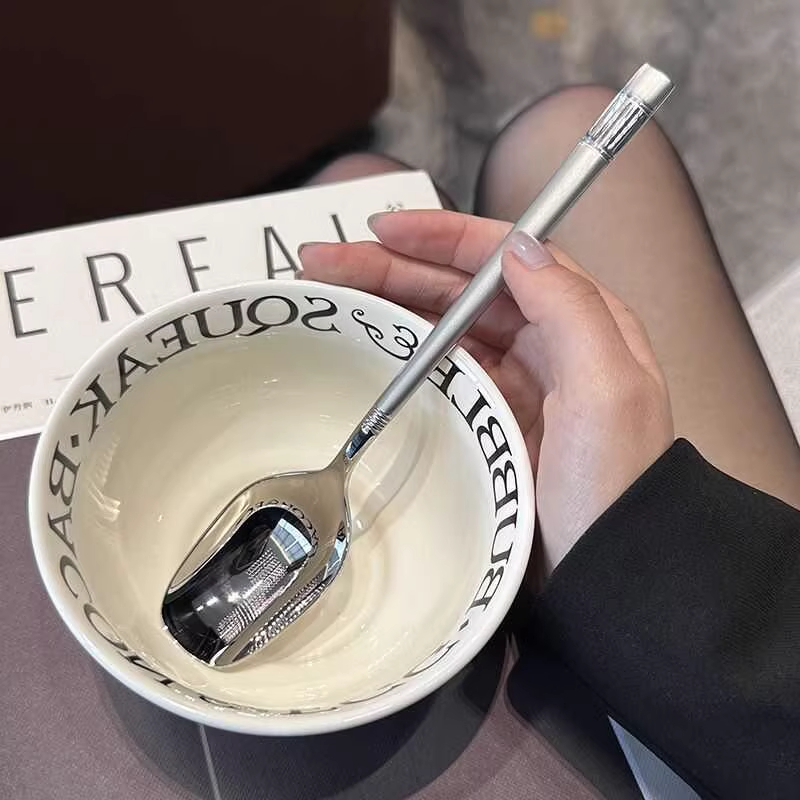 夏日吃瓜勺子精致ins高颜值爆款汤勺家用学生可爱韩式长柄调羹