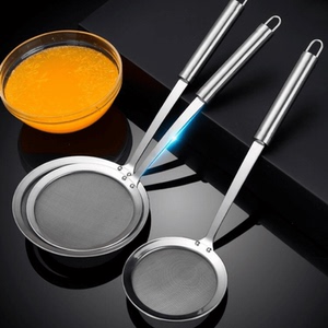 304不锈钢打沫漏勺筛网捞肉汤沫油渣孕妇宝宝辅食超密过滤网撇沫