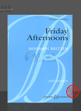本杰明 布里顿 12首儿歌 附钢伴 博浩原版乐谱书 Friday Afternoons 12 Children's Songs with pian BH5400064