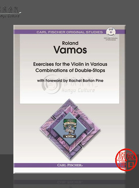 瓦莫斯 小提琴双音演奏练习曲集 附CD 费舍尔乐谱书 Excercises in Various Combinations of Double-Stops for Violin BF67