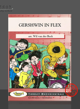 格什温在灵活编配的室内乐 青少年乐队 含打击乐 总分谱 Tierolff原版乐谱书 Gershwin In Flex 100338FB