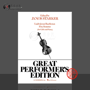 大提琴奏鸣曲 乐谱书 贝多芬 Sonatas Piano 附钢伴 and 五首 HL50334080 希尔默原版 Cello Beethoven