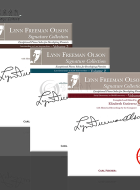 弗里曼 奥尔森 钢琴个性作品集 附在线音频下载 全套一至三卷 Fischer费舍尔乐谱书 Lynn Freeman Olson Signature Collection