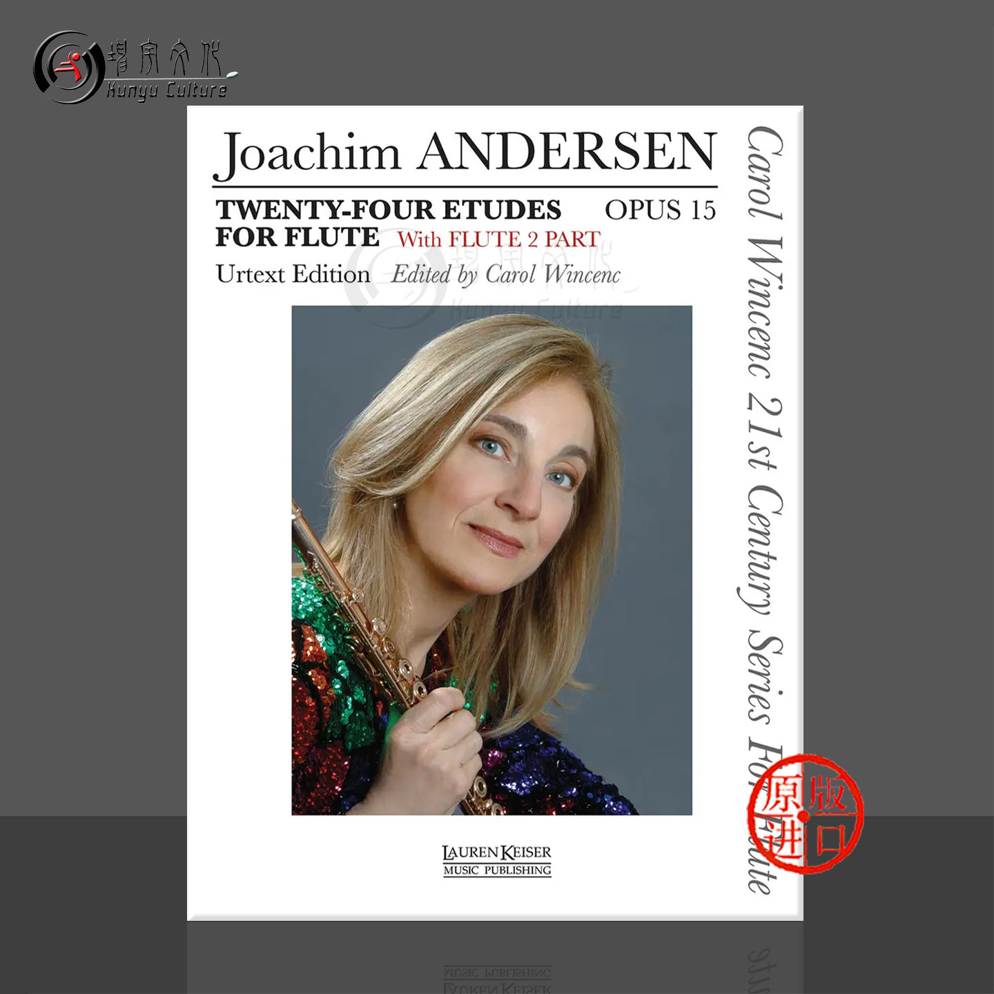 安德森 24首练习曲 Op15 长笛独奏 含长笛2分谱 LKM原版乐谱书 Andersen 24 Etudes for Flute HL00042675