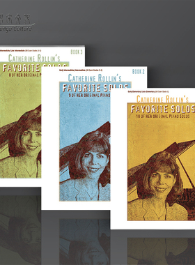罗琳 挚爱作品集 全套共一至三卷 钢琴独奏 Alfred原版乐谱书 Catherine Rollin Catherine Rollins Favorite Solos Vol 1-3