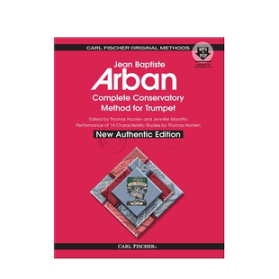 阿尔班 小号教材全集 附在线音频下载 新权威版胶装 费舍尔乐谱书 Jean Baptiste Arban Complete Conservatory Method O21x