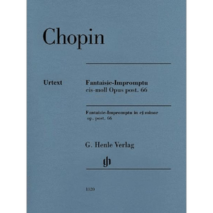 【促销】肖邦 升C小调幻想即兴曲 op66 钢琴带指法（1835年的和1834年）两个版本 原版 Chopin Fantaisie-Impromptu Piano HN1320