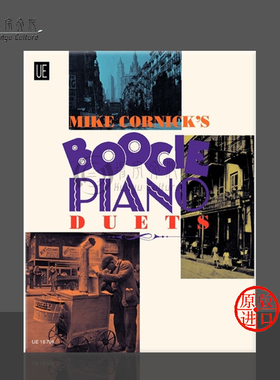 布吉爵士钢琴二重奏 四手联弹 科尼克 维也纳UE原版乐谱书 Mike Cornick Boogie Piano Duets for piano 4 hands UE18796